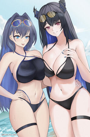 Kronii and Nerissa Kronii and Nerissa